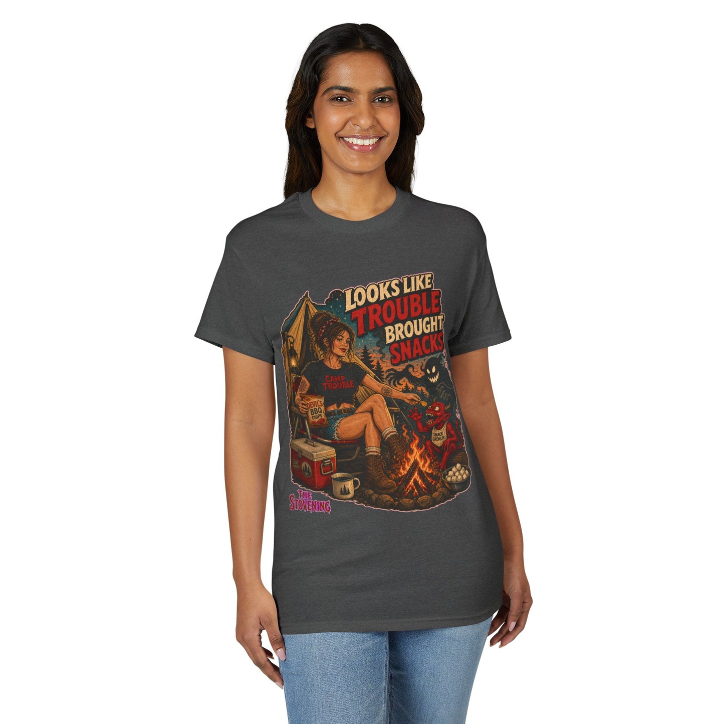 Looks Like Trouble Brought Snacks Tee