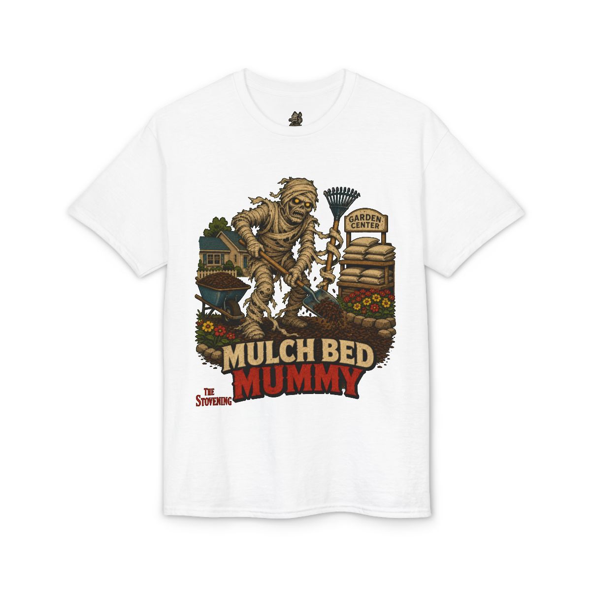 Mulch Bed Mummy Tee - White