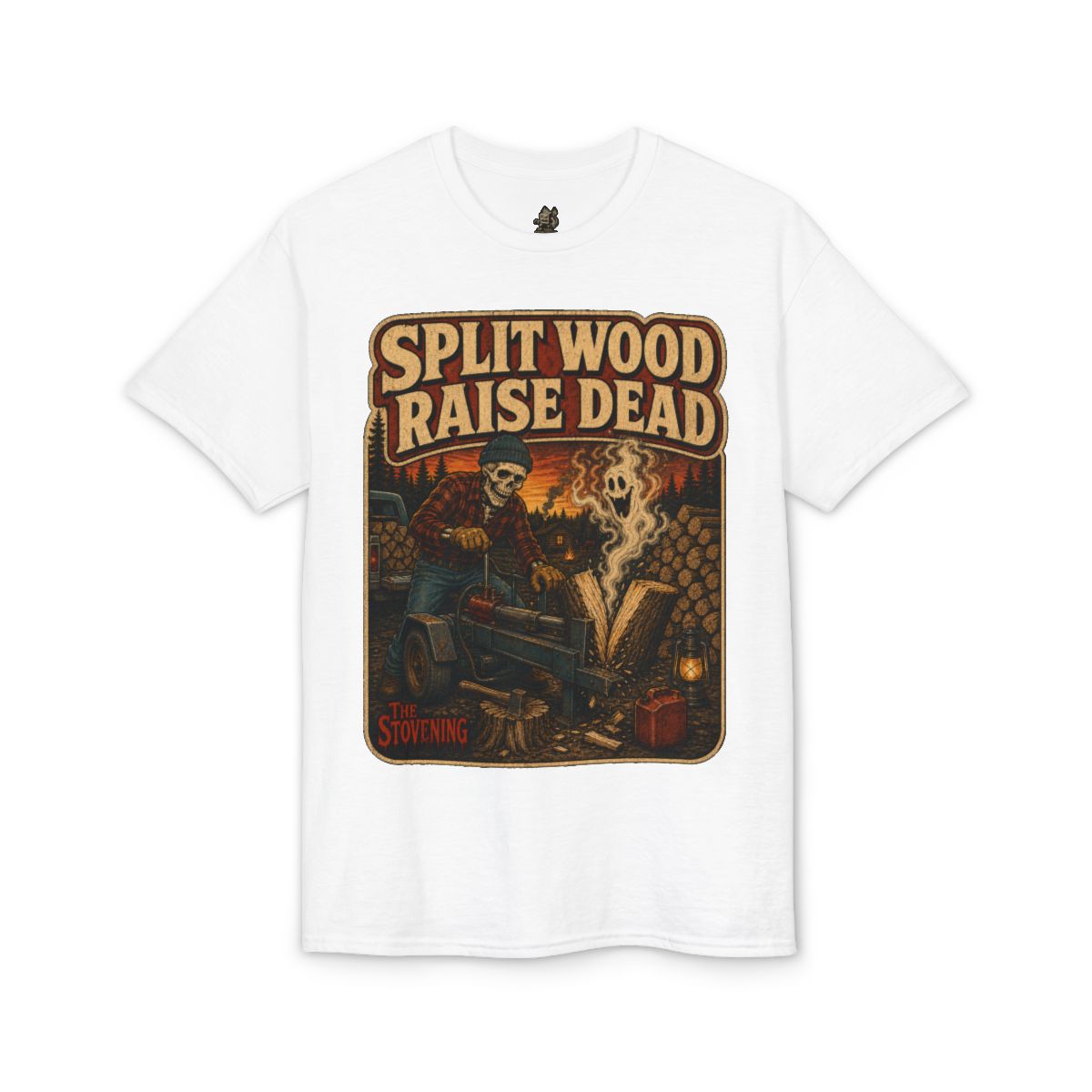 Split Wood Raise Dead Tee - White