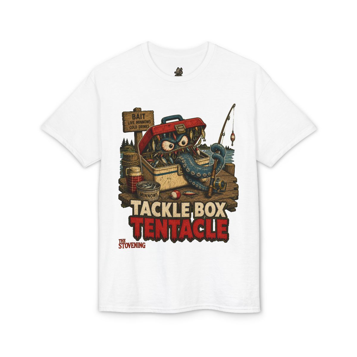 Tackle Box Tentacle Tee - White
