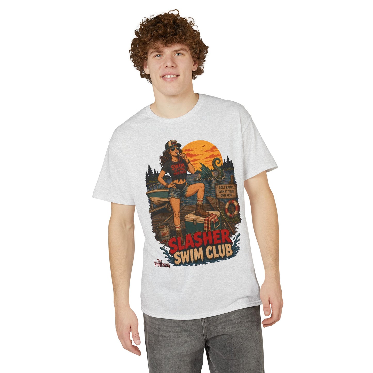 Slasher Swim Club Pinup Tee