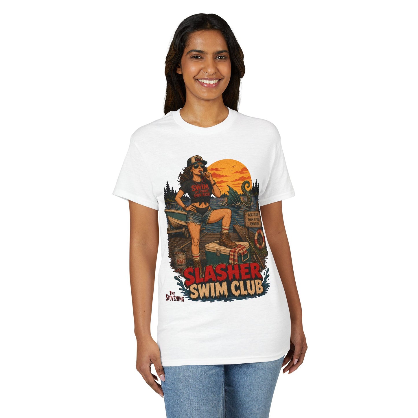 Slasher Swim Club Pinup Tee