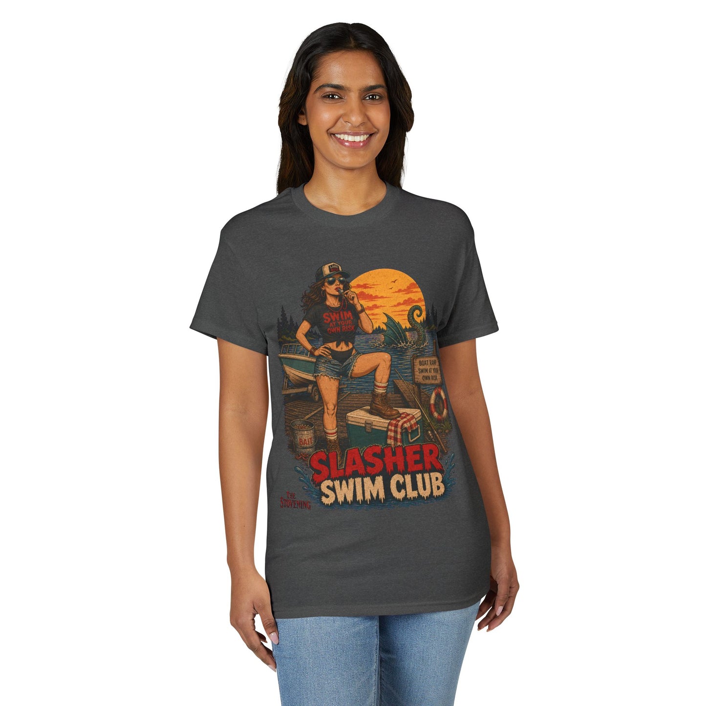 Slasher Swim Club Pinup Tee