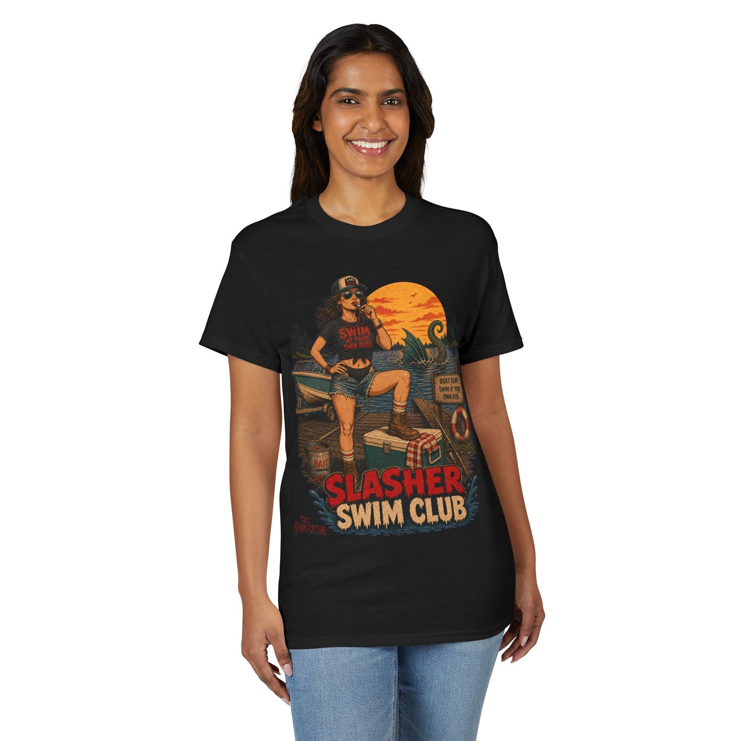 Slasher Swim Club Pinup Tee