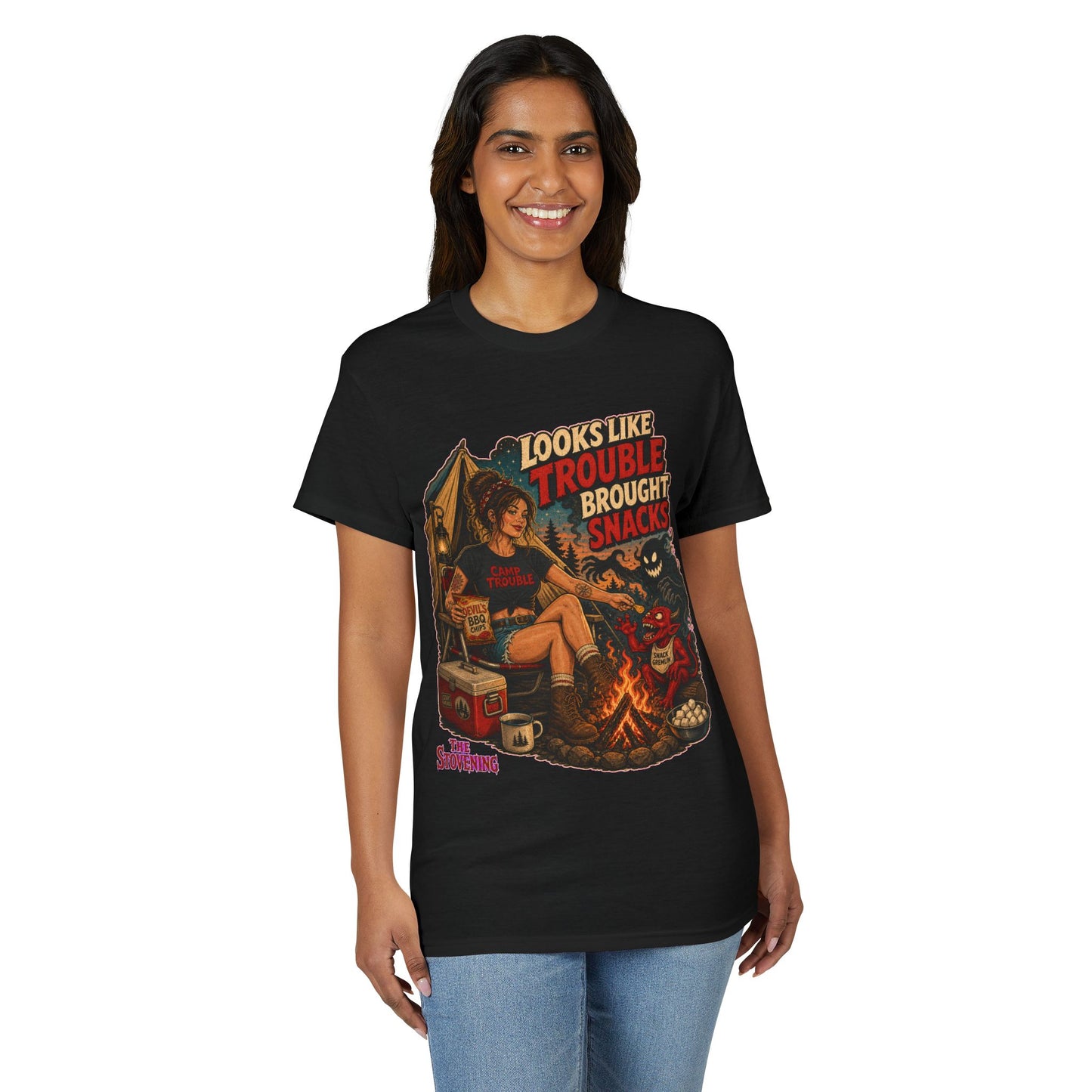 Looks Like Trouble Brought Snacks Tee
