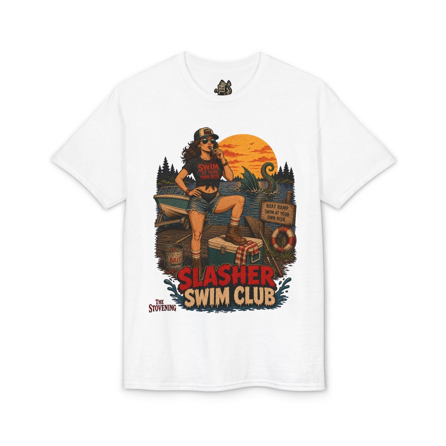 Slasher Swim Club Pinup Tee