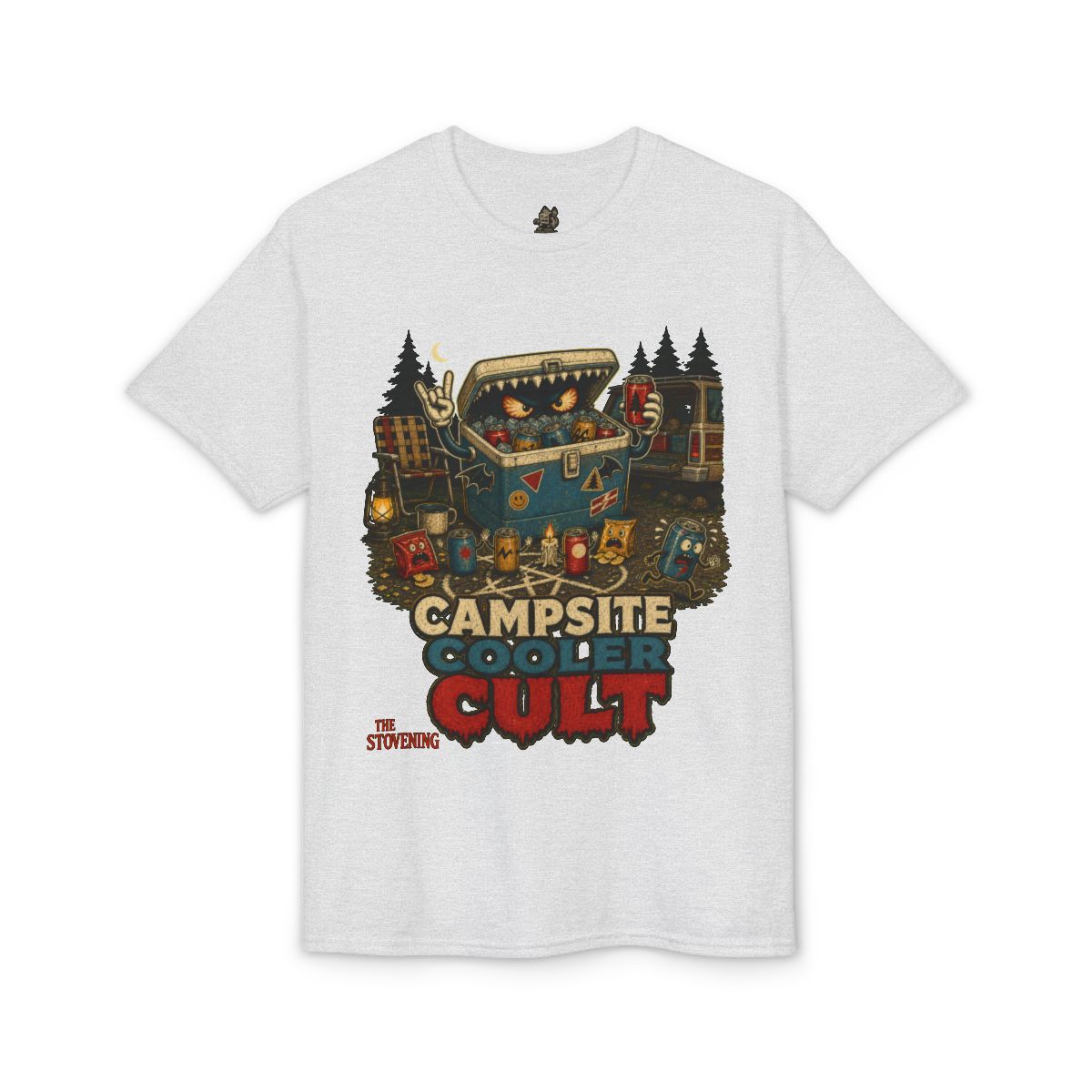 Campsite Cooler Cult Tee - Ash