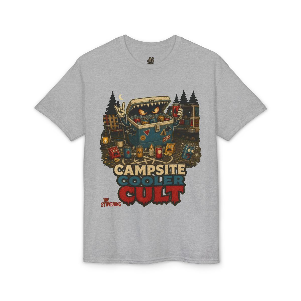 Campsite Cooler Cult Tee - Sport Grey