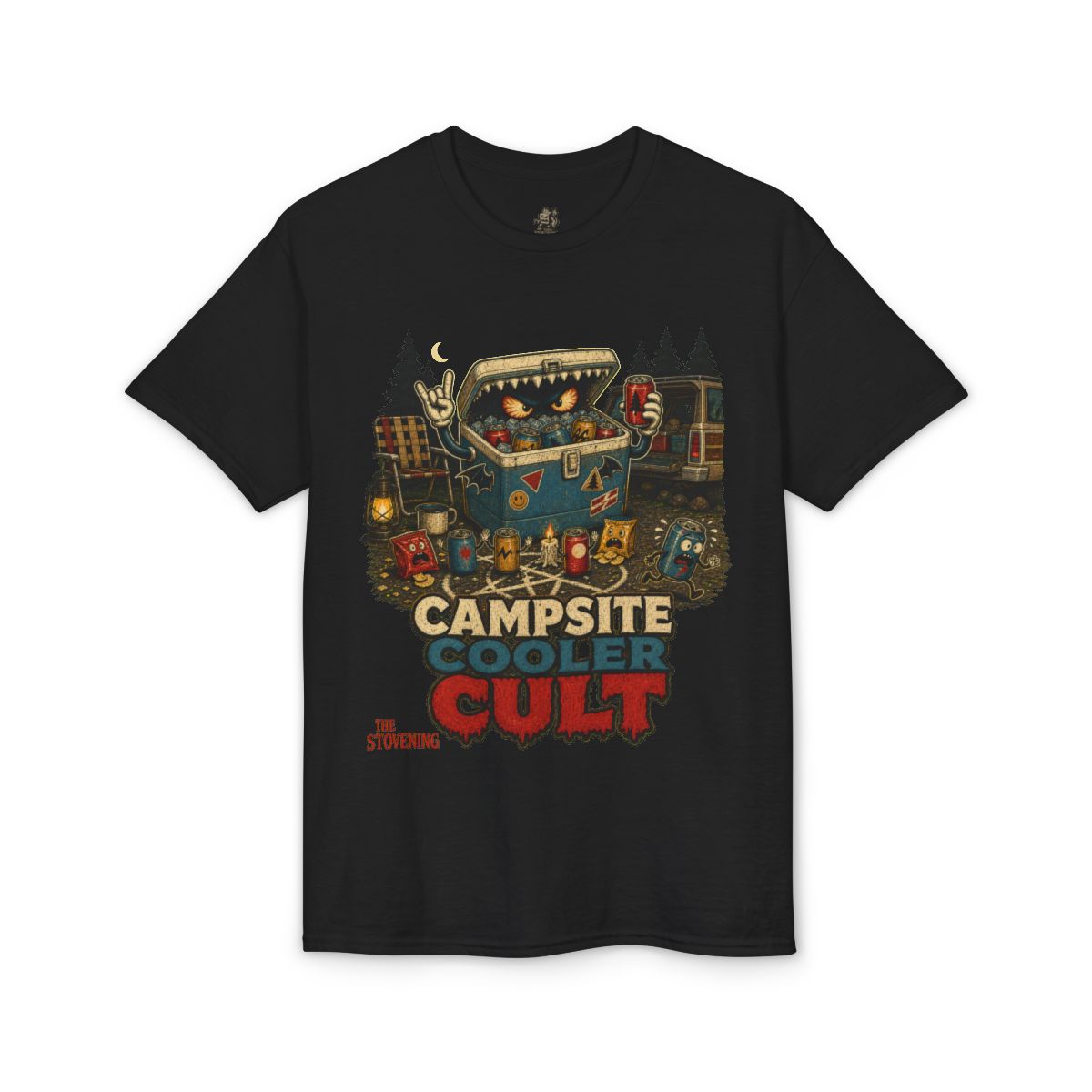 Campsite Cooler Cult Tee - Black