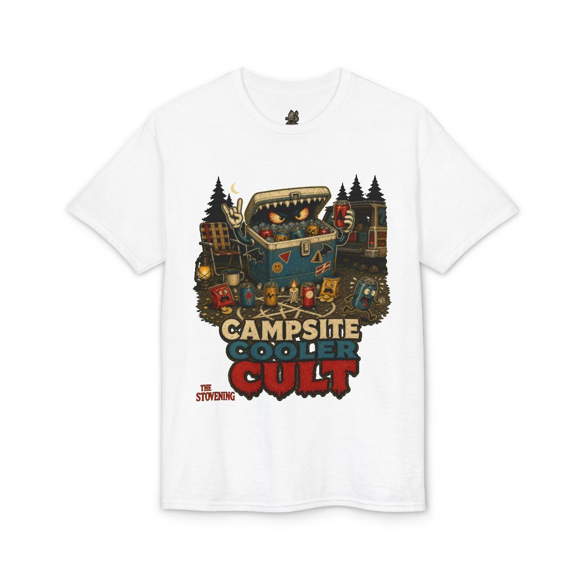 Campsite Cooler Cult Tee - White