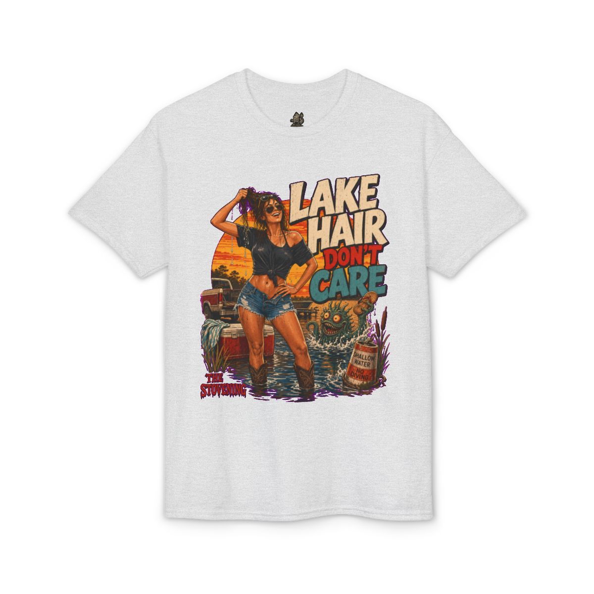 Lake Hair Don't Care Tee - Ash