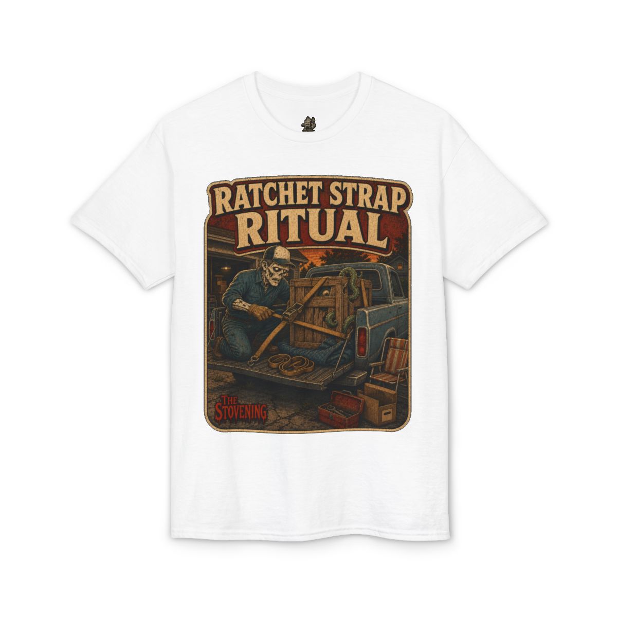 Ratchet Strap Ritual Tee - White