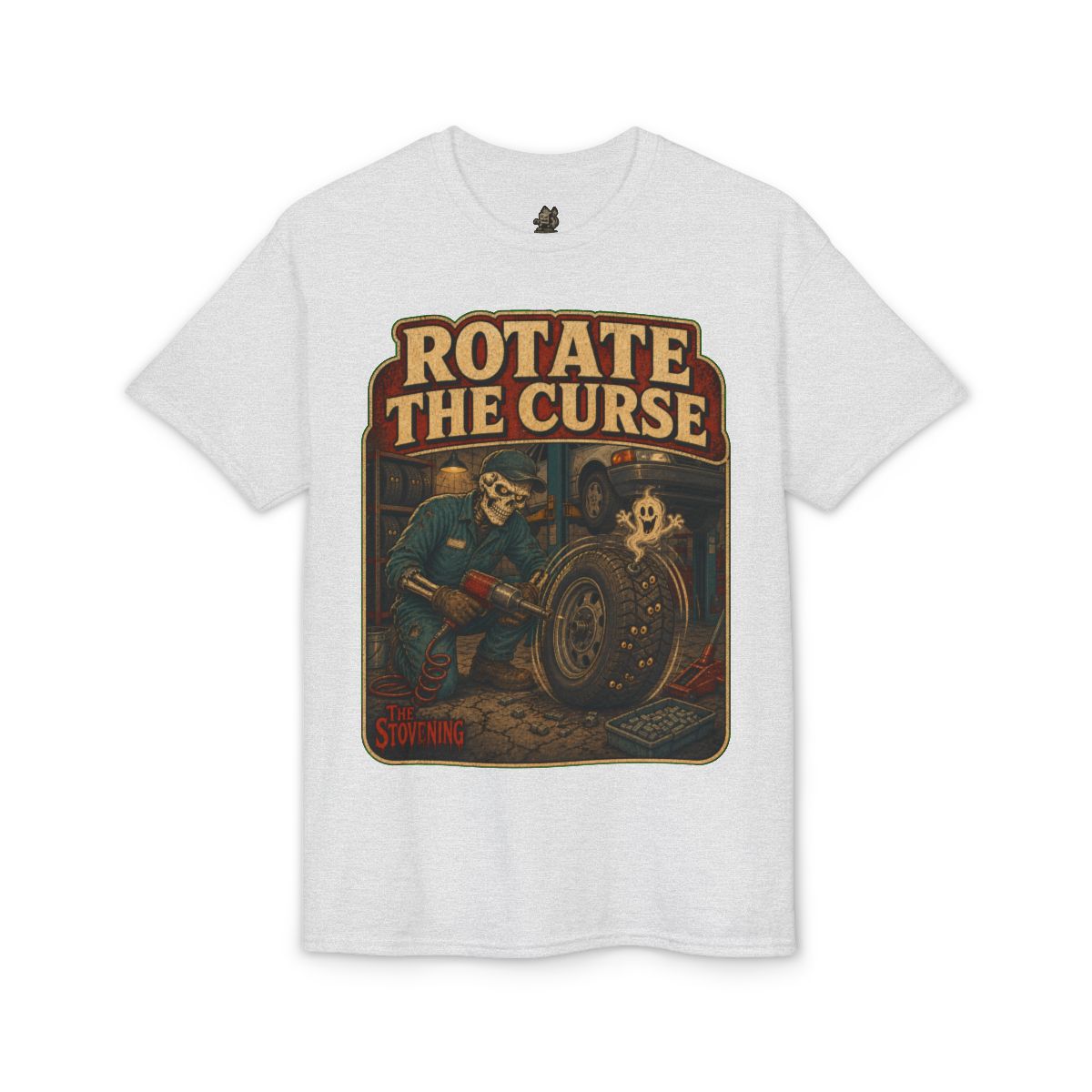 Rotate The Curse Tee - Ash