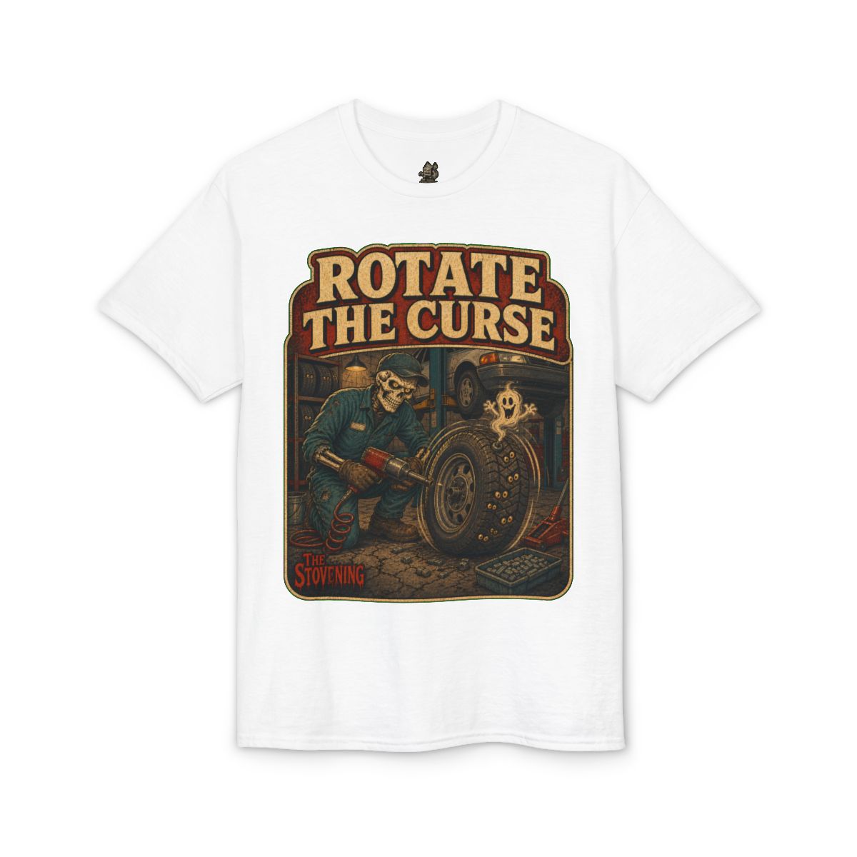 Rotate The Curse Tee - White