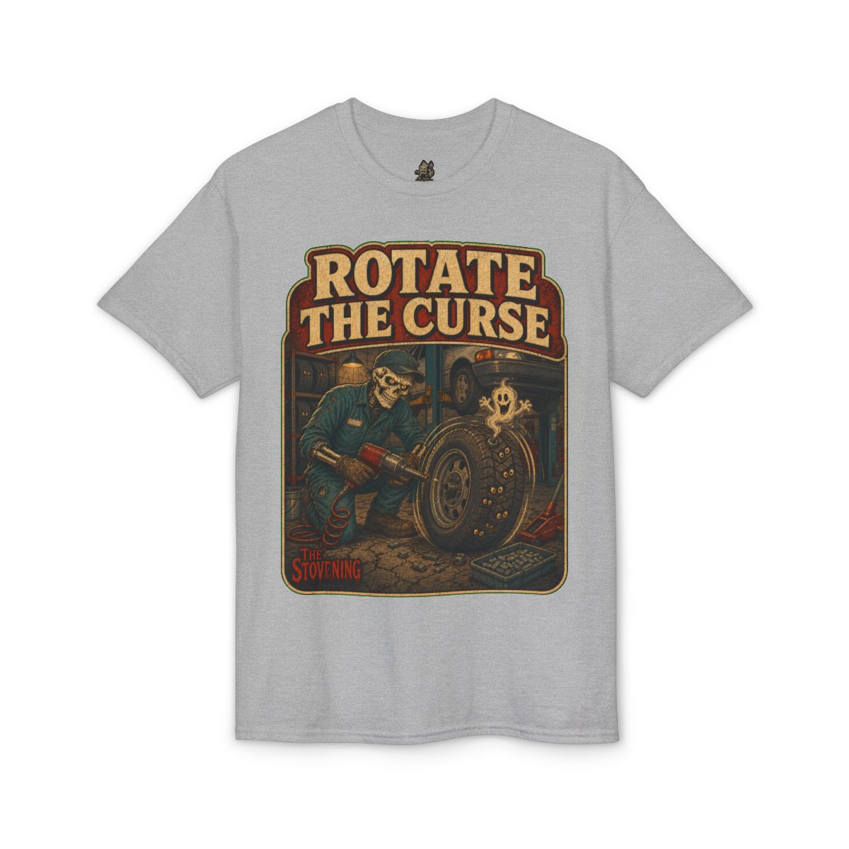 Rotate The Curse Tee - Sport Grey