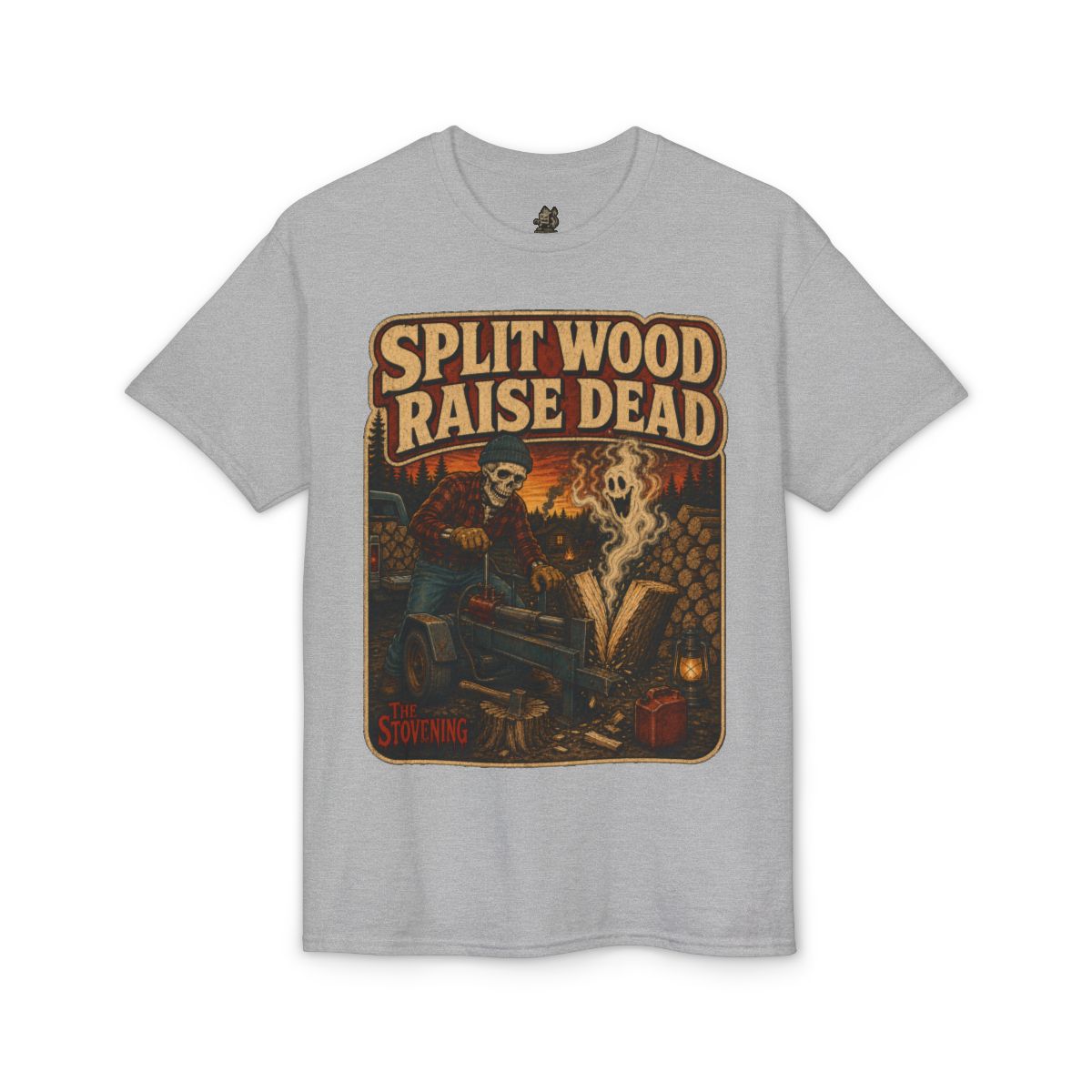 Split Wood Raise Dead Tee - Sport Grey