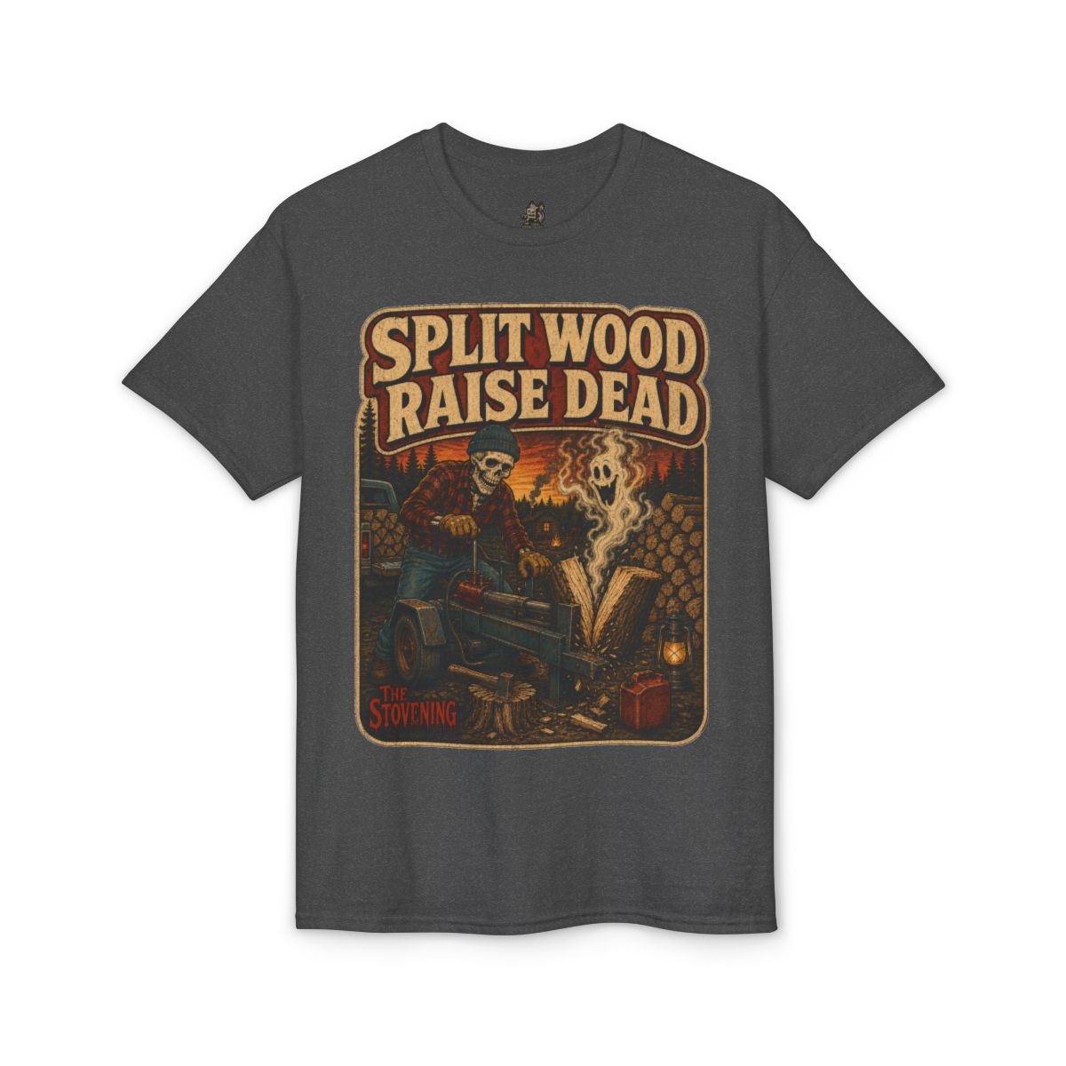 Split Wood Raise Dead Tee - Dark Heather