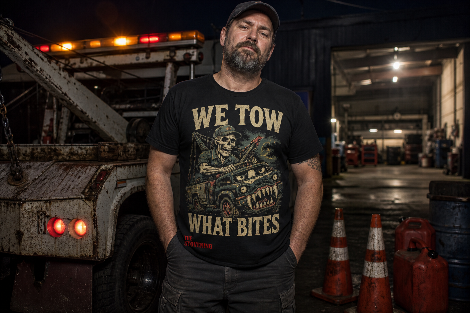 We Tow What Bites design preview